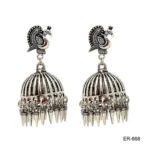 Oxidized Sterling Silver Jhumkas