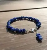 Lapiz Chips Stone Layering Bracelet | Natural Beaded Jewellery