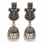 Divine Ganesha Heritage Dome Earrings - Image 3