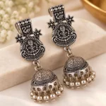 Divine Ganesha Heritage Dome Earrings - Image 2
